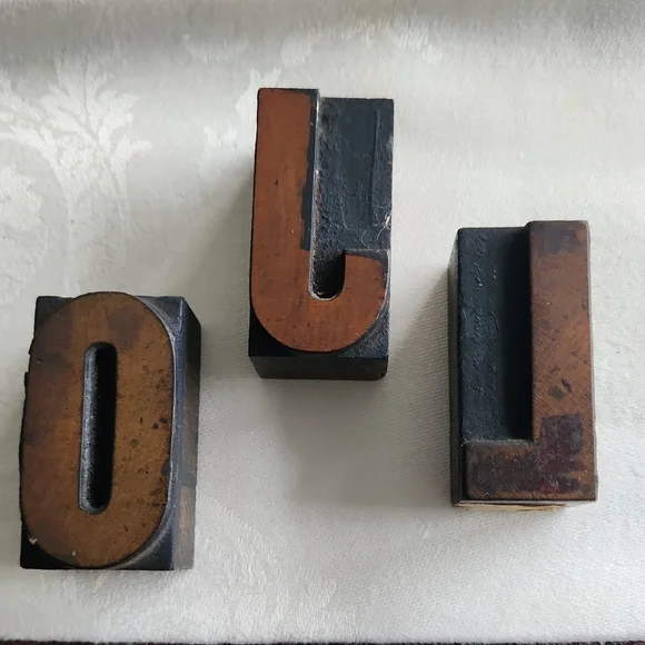Vintage Wooden Letterpress Blocks - Picture 1 of 5